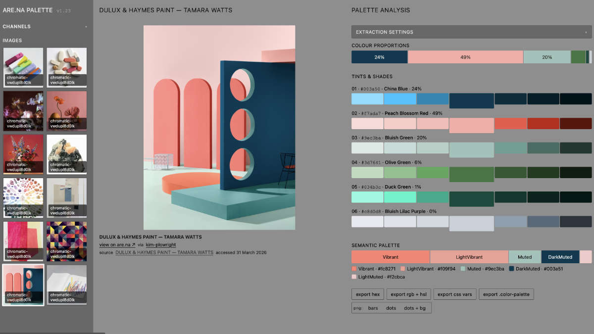 are.na palette screenshot